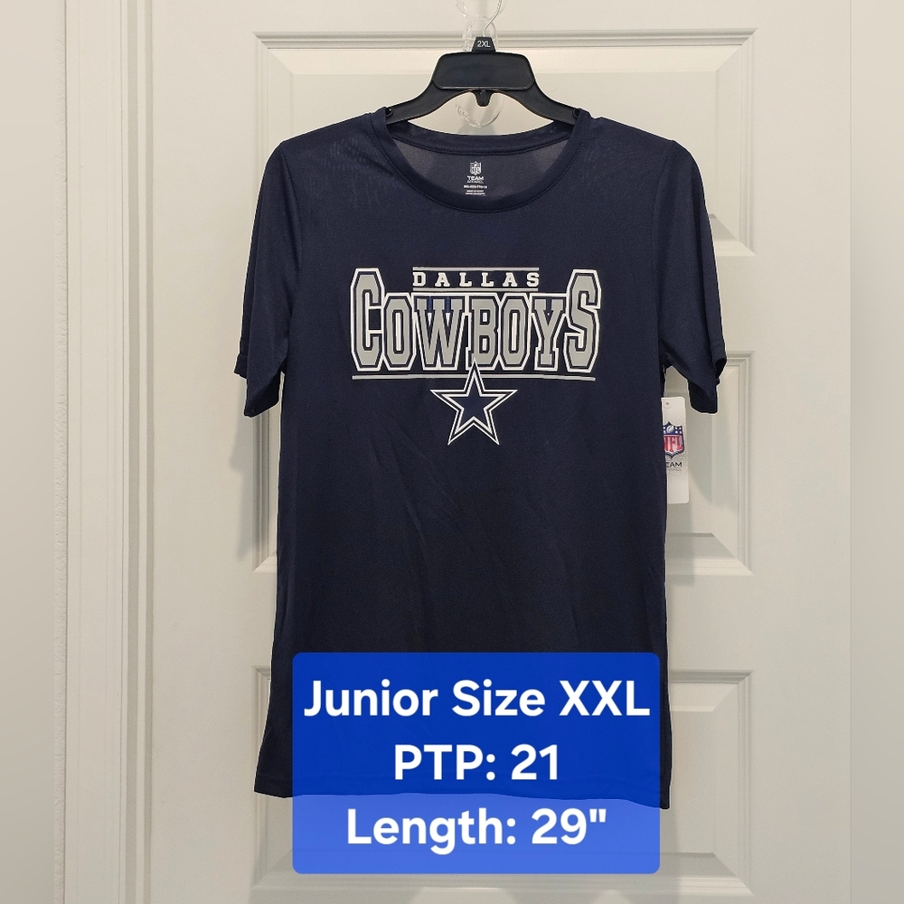 NFL Team Apparel Kid's Dallas Cowboy Crewneck T-Shirt, NWT, Size XXL